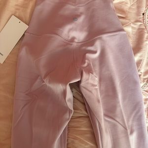 Ever work has tags light pink lulu lemon leggings size 2